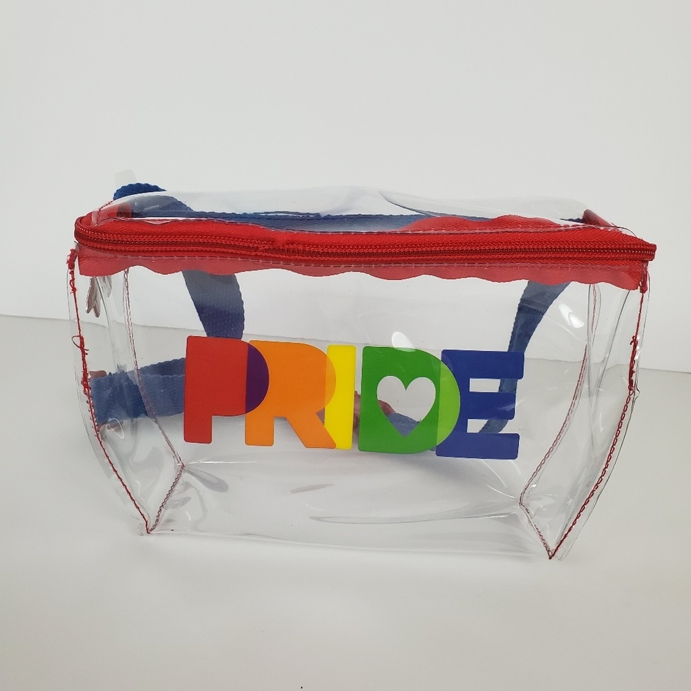 NWT PRIDE Rainbow Clear Fanny Pack, Belt Bag - Picture 2 of 3